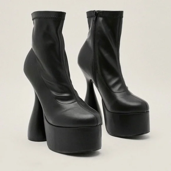 NastyGal Spool Heel Boots
